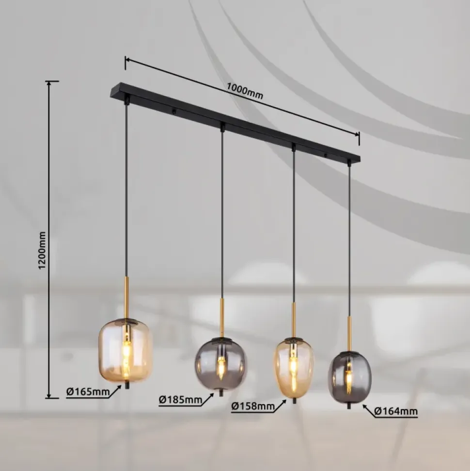 Blacky 110cm taklampa