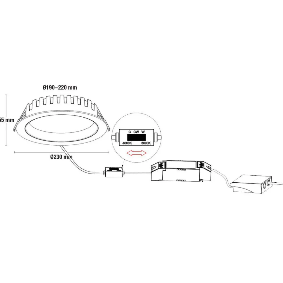 City Downlight 28/32/36W
