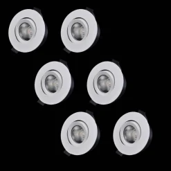 D-007 Downlight 3000K 6-pack