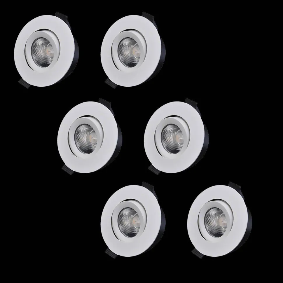 D-007 Downlight 3000K 6-pack