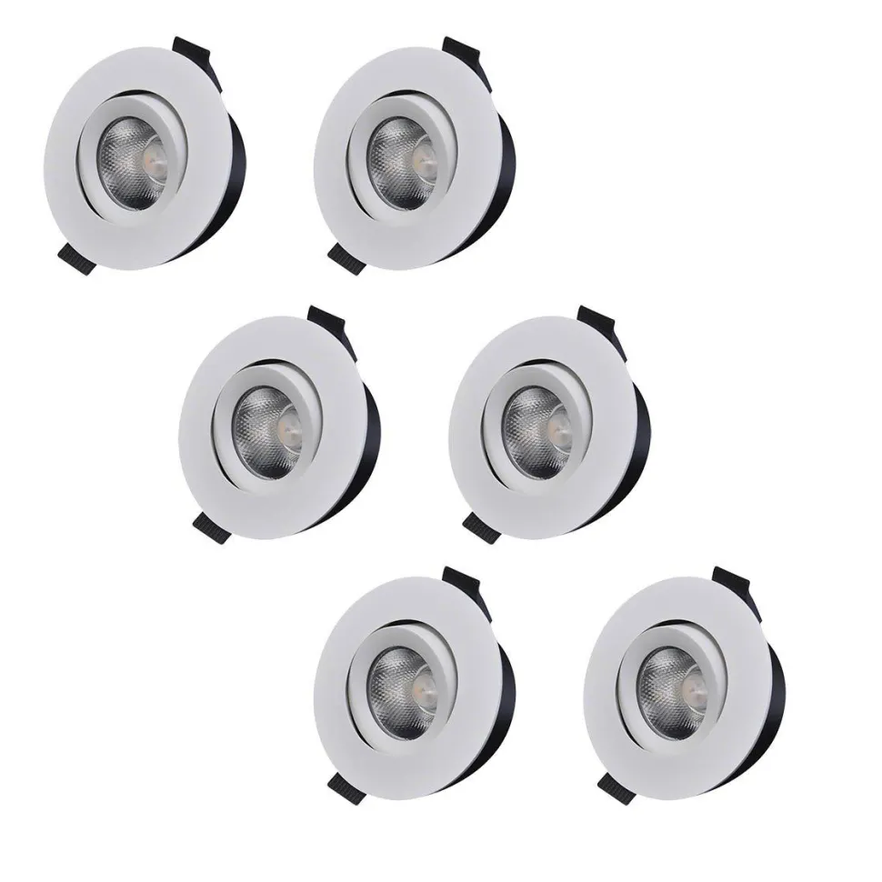 D-007 Downlight 3000K 6-pack