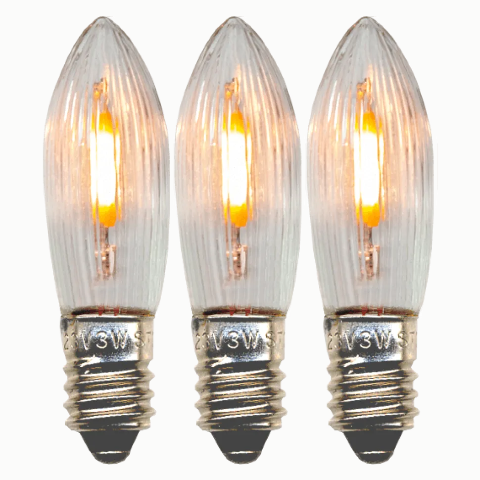 E10 LED 0,5W 3-pack