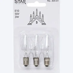 E10 3W 55V 3-pack