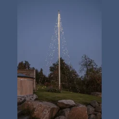 Flaggstångsbelysning Shiny Warm White 10m
