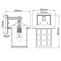 Freeport 30cm utelampa