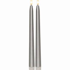 LED Antikljus Flamme Metal 28cm