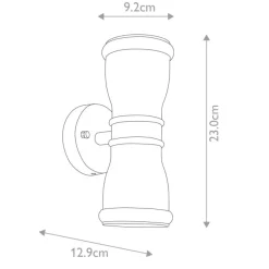 Malvern 23cm utelampa