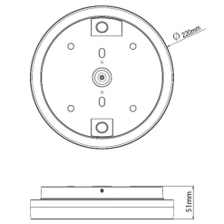 Plafondy Ø22