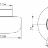Solenne 250/155 badrumslampa