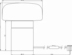 Solenne 30cm bordslampa