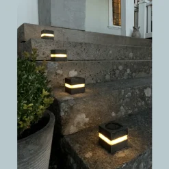 Stonecube 2-pack solcellslampa